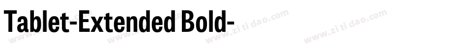 Tablet-Extended Bold字体转换